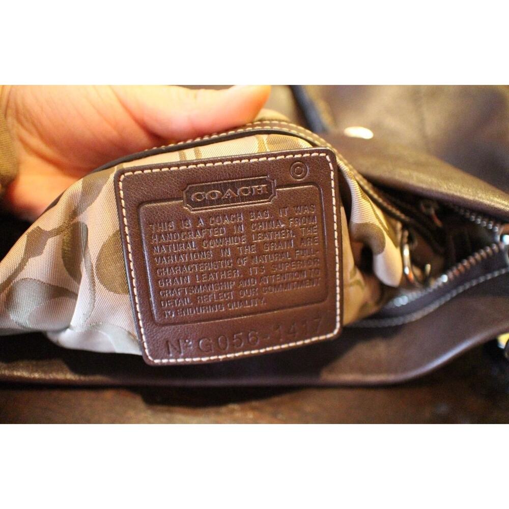 Vintage Coach 1417 BROWN Genuine Leather East West Legacy Shoulder Bag (PU800 - Picture 7 of 7